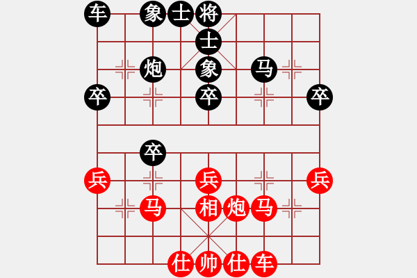 象棋棋譜圖片：共軍元帥(1段)-勝-xxooyyzz(5r) - 步數(shù)：40 