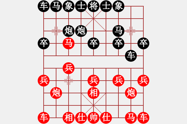 象棋棋譜圖片：楊明飛相勝網(wǎng)友左過(guò)宮炮（90） - 步數(shù)：10 