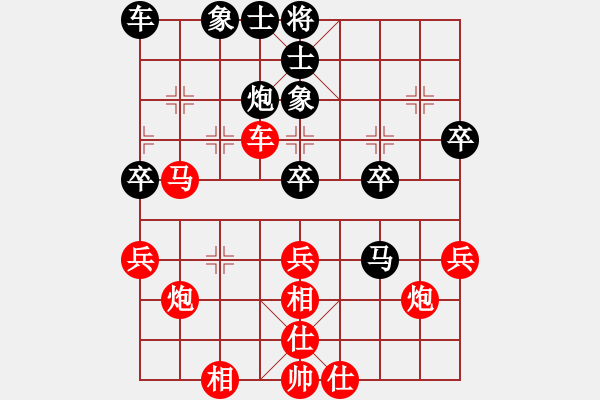 象棋棋譜圖片：楊明飛相勝網(wǎng)友左過(guò)宮炮（90） - 步數(shù)：40 