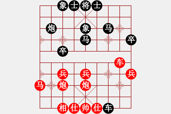 象棋棋譜圖片：測評 鵬 炮8進二 頂對方邊馬躍河口 ?。?- 步數(shù)：30 