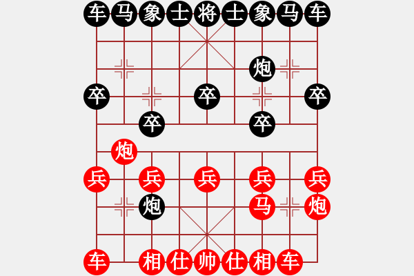 象棋棋譜圖片：墨民棋妙[紅] -先勝- 13986644722[黑] - 步數(shù)：10 