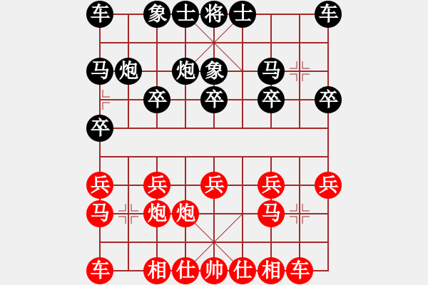 象棋棋譜圖片：陳幸琳 先和 劉歡 - 步數(shù)：10 