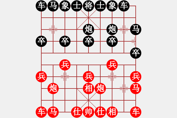 象棋棋譜圖片：chinagamemama[紅] -VS- 棋道[黑] - 步數(shù)：10 