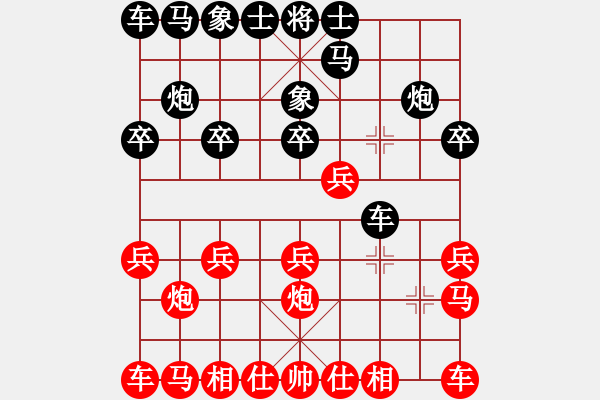 象棋棋譜圖片：瞎眼狗布局 96175 先負 棋域皇后 - 步數(shù)：10 