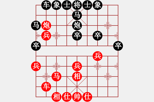 象棋棋譜圖片：松遼劍俠(8段)-和-zhoulip(7段) - 步數(shù)：40 