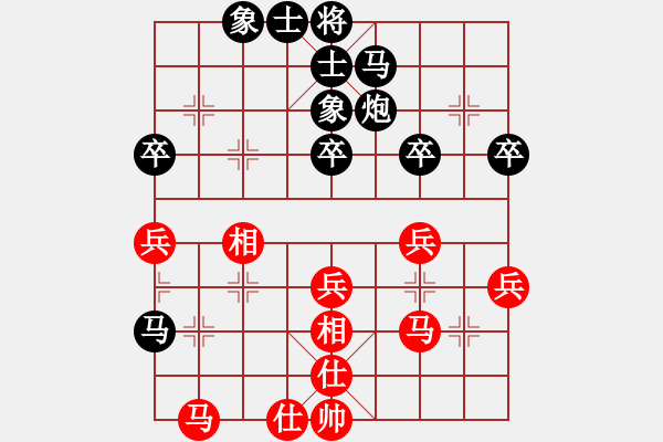 象棋棋譜圖片：別亦難(人王)-和-豬頭豬(日帥) - 步數(shù)：40 