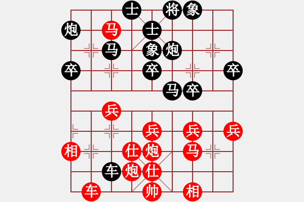 象棋棋譜圖片：隨風潛入夜(6段)-負-至尊盟鐵手(8段) - 步數：40 