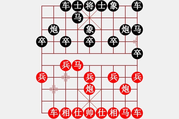 象棋棋譜圖片：9626局 E00-仙人指路-旋九專(zhuān)雙核-菜鳥(niǎo) 紅先勝 小蟲(chóng)引擎24層 - 步數(shù)：10 