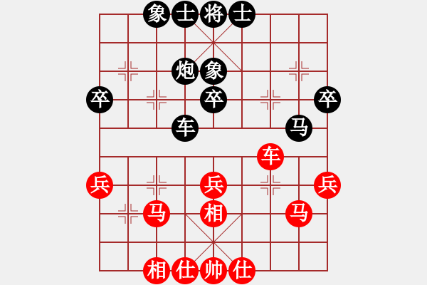 象棋棋譜圖片：第五屆聆聽杯第三輪久絆先和李小龍.pgn - 步數(shù)：36 