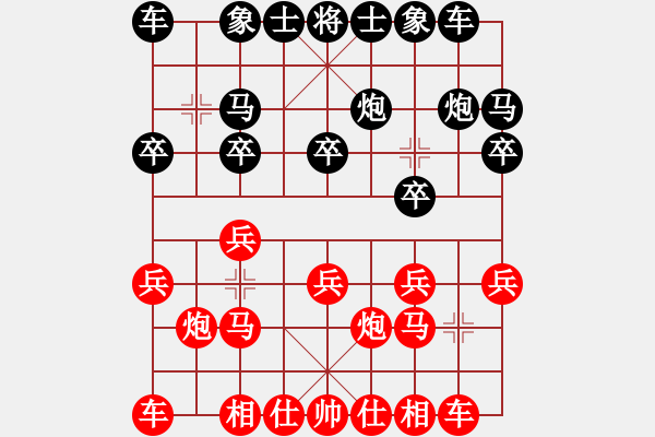 象棋棋譜圖片：任剛 先和 王向明 - 步數(shù)：10 