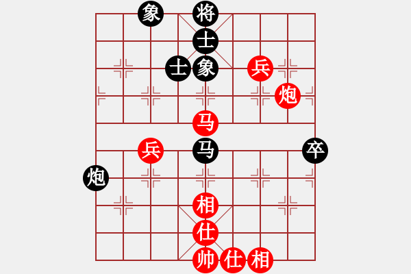 象棋棋譜圖片：發(fā)呆的狗 ［業(yè)8-2 ］ 先勝 青青河邊草 ［業(yè)7-2 ］ - 步數(shù)：80 