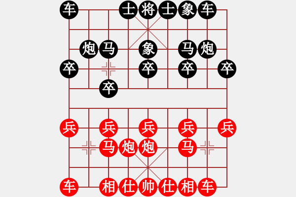 象棋棋谱图片：弈海风云[红] -VS- 水龙[黑]2 - 步数：10 