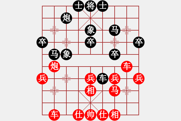 象棋棋譜圖片：對(duì)不起，沒(méi)有找到你輸入的編號(hào)對(duì)應(yīng)的棋局！ - 步數(shù)：40 