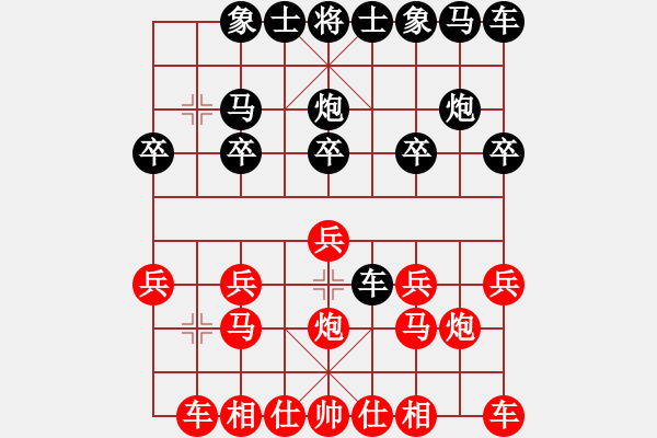 象棋棋譜圖片：福祿雙星[紅] -VS- 橫才俊儒[黑]9 - 步數(shù)：10 