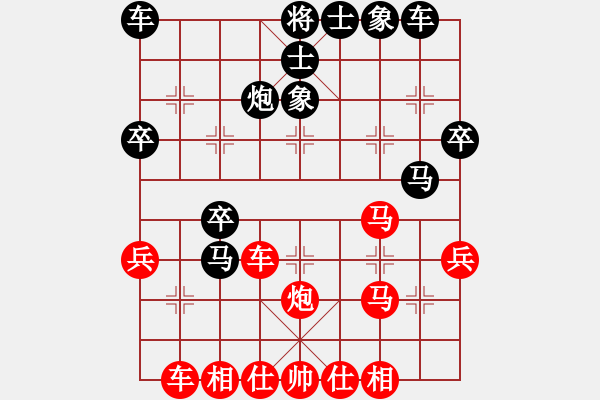 象棋棋譜圖片：一歲女孩小號評測先勝22回合 - 步數(shù)：30 