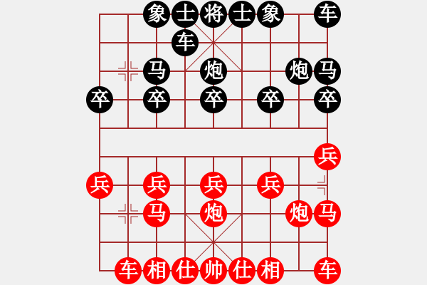 象棋棋譜圖片：qinyiqiang 和 山水 - 步數(shù)：10 