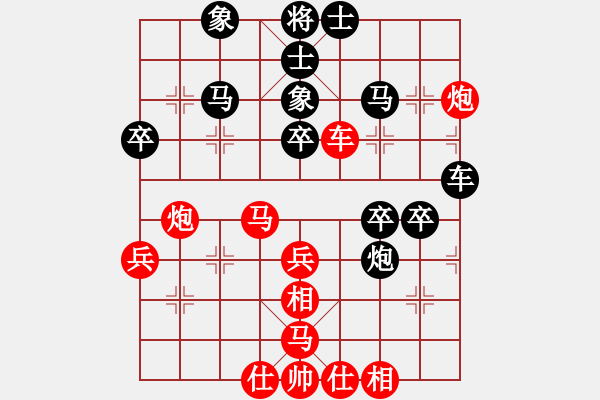 象棋棋譜圖片：3313局 B03-中炮對(duì)鴛鴦炮-旋風(fēng)九專雙核 紅先勝 小蟲(chóng)引擎25層 - 步數(shù)：40 