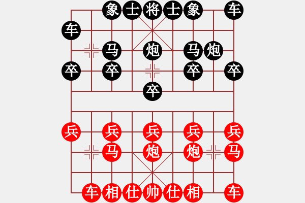 象棋棋譜圖片：橫才俊儒[紅] -VS- 舞者[黑] - 步數(shù)：10 