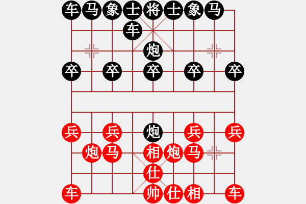 象棋棋譜圖片：2770局 A52-仕角炮對(duì)右中炮-旋風(fēng)引擎23層(2867) 先勝 曹仁(1750) - 步數(shù)：10 