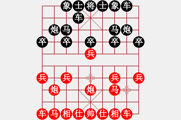 象棋棋譜圖片：象棋愛(ài)好者 VS 初級(jí)棋士 - 步數(shù)：10 