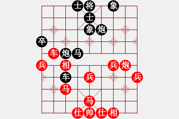 象棋棋譜圖片：五八炮對(duì)反宮馬 （黑車1平3）   lmbzt(6段)-和-司馬復(fù)出(1段) - 步數(shù)：60 