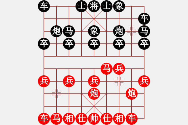 象棋棋譜圖片：裴春亮先勝高建起 - 步數(shù)：10 