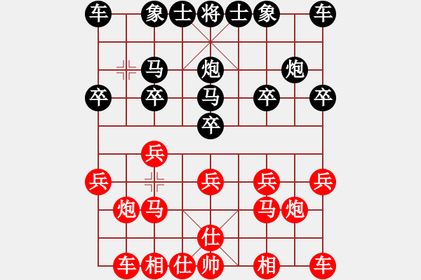 象棋棋譜圖片：2014.10.14.3聯(lián)眾對(duì)局2 - 步數(shù)：10 