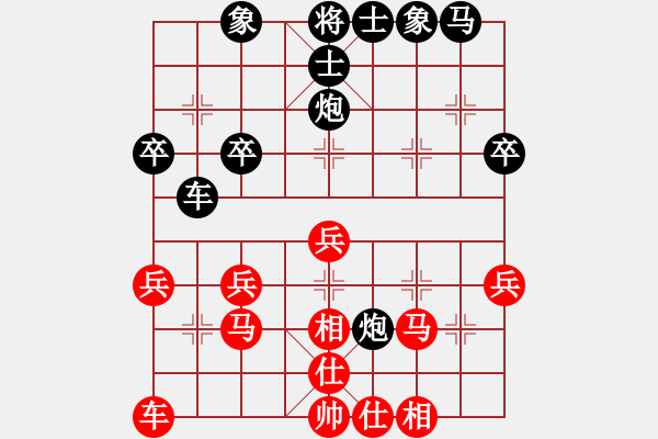 象棋棋譜圖片：阿六[2431567633] -VS- 橫才俊儒[292832991] - 步數(shù)：30 