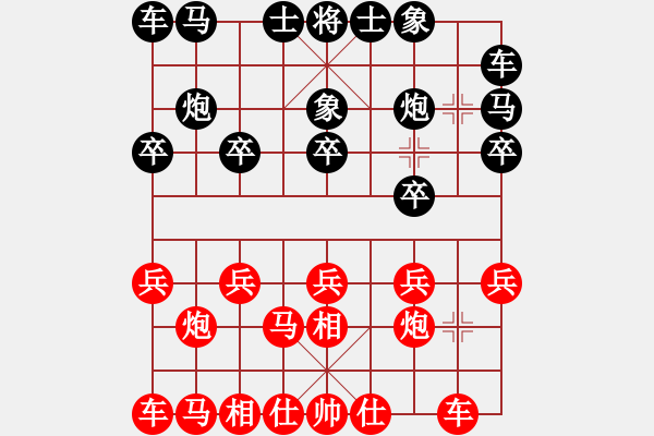 象棋棋譜圖片：2021.2.28.23二包先勝豫大濤飛相局對進(jìn)7卒紅拐角馬 - 步數(shù)：10 