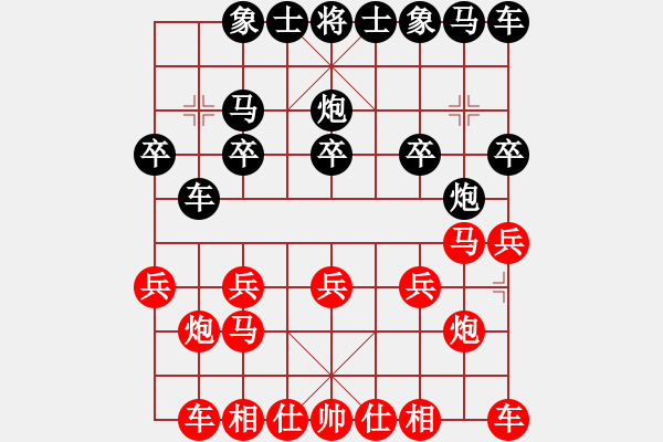 象棋棋譜圖片：率五進一(9星)-和-天機商業(yè)庫(9星) - 步數(shù)：10 