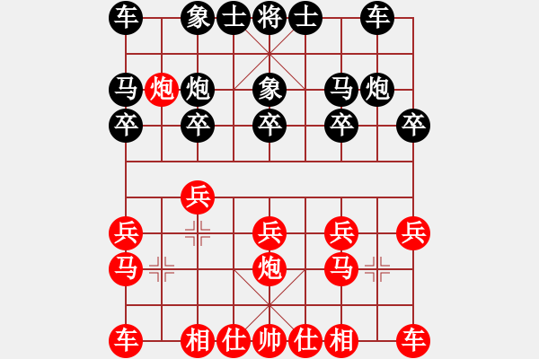 象棋棋譜圖片：20140708 2118 沉默的湖[510997664] - 山 雞[-] 五 8 - 步數(shù)：10 