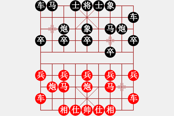 象棋棋譜圖片：橫才俊儒[292832991] -VS- 阿木林[397092185] - 步數(shù)：10 