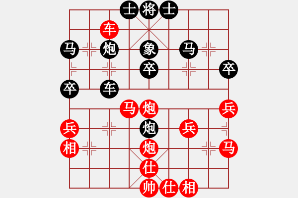 象棋棋譜圖片：劍月軒小嫻(9星)-和-面紅耳赤(9星) - 步數(shù)：40 