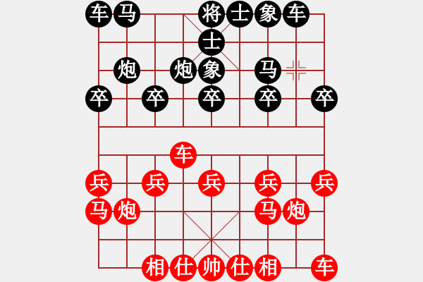 象棋棋譜圖片：以過宮炮對邊馬避免棋譜?。。。?！ - 步數(shù)：10 