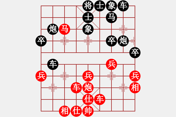 象棋棋譜圖片：bbboy002（業(yè)6-3） 先勝 閑人一個（業(yè)6-3） - 步數(shù)：40 