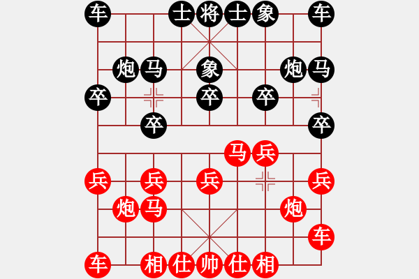 象棋棋譜圖片：柯善林 先和 袁文高 - 步數(shù)：10 