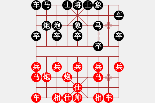 象棋棋譜圖片：弈林棋校 徐鑫淼 勝 溫州 潘偉 - 步數(shù)：10 