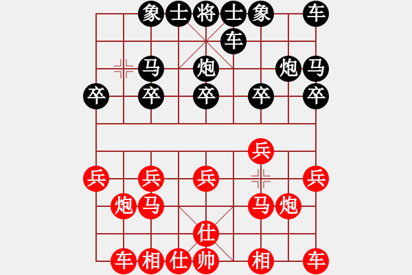 象棋棋譜圖片：茅坑石[1285671809] -VS- 橫才俊儒[292832991] - 步數(shù)：10 