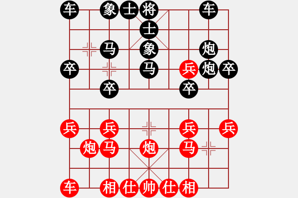 象棋棋譜圖片：╅ω獨(dú)行俠[紅] -VS- 負(fù)分太后 魚[黑](2) - 步數(shù)：20 