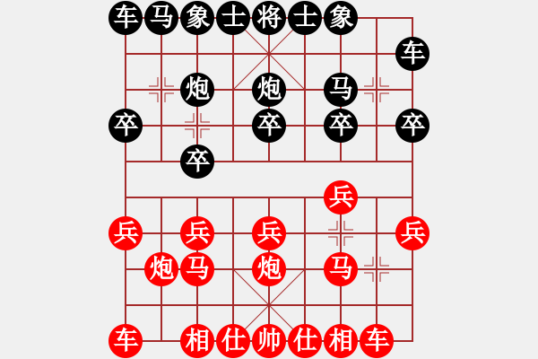 象棋棋譜圖片：棋友-魚鳥[575644877] -VS- 阿龍[921794993] - 步數(shù)：10 