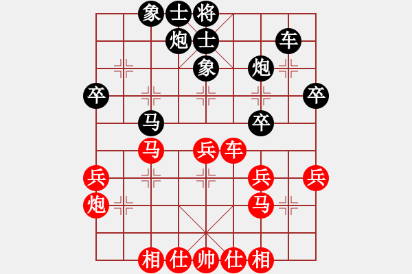 象棋棋譜圖片：河北金環(huán)建設(shè) 趙殿宇 和 北京威凱建設(shè) 么毅 - 步數(shù)：40 