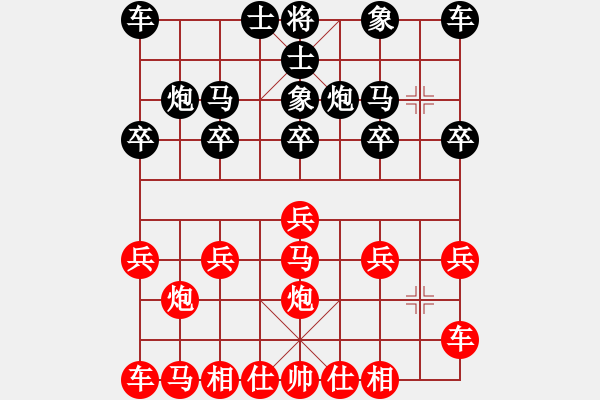 象棋棋譜圖片：橫才俊儒[292832991] -VS- 大象[1091808255] - 步數(shù)：10 