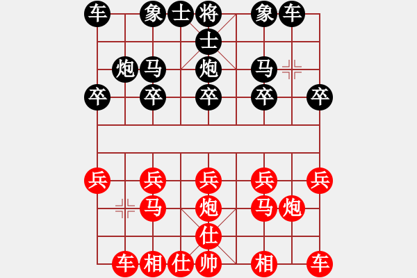 象棋棋譜圖片：年輕的心[1627190135] -VS- 誠信第一[354933084] - 步數(shù)：10 