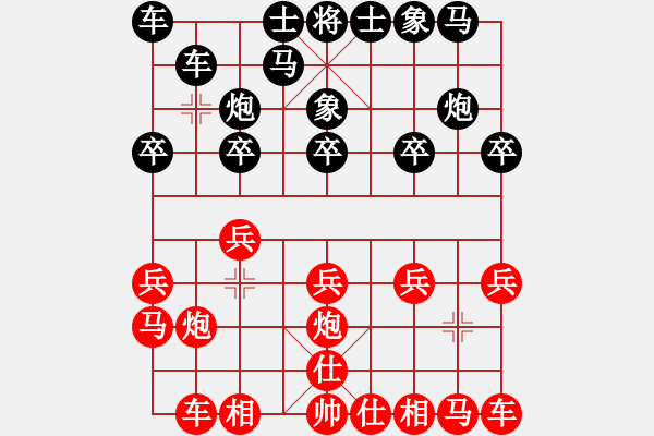 象棋棋譜圖片：ruigg(6星)-和-newabcdc(8星) - 步數(shù)：10 