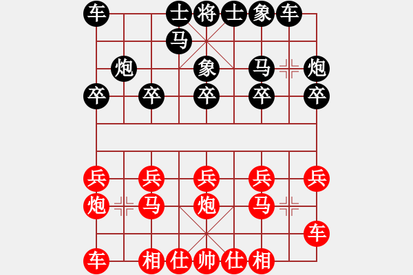 象棋棋譜圖片：當頭炮對拐角馬2.XQF - 步數(shù)：10 