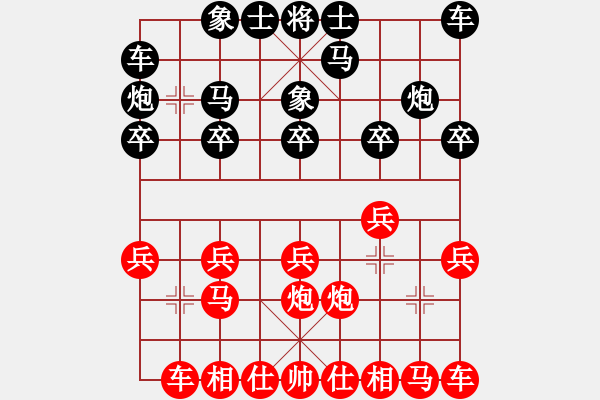 象棋棋譜圖片：《學(xué)習(xí)大師后手》邊炮橫車(chē)拐角馬破中炮正馬進(jìn)三兵 - 步數(shù)：10 