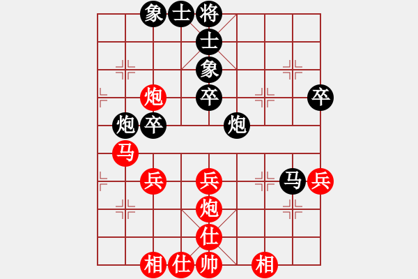 象棋棋譜圖片：綏中棋院俱樂部 項(xiàng)景林 和 嘉鑫實(shí)業(yè)俱樂部 朱希雙 56-2 - 步數(shù)：40 