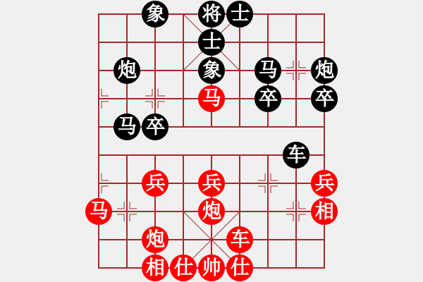 象棋棋譜圖片：將神傳說(7段)-負(fù)-別亦難(月將)五七炮互進(jìn)三兵對(duì)屏風(fēng)馬邊卒右馬外盤河 紅左橫車對(duì)黑飛左象 - 步數(shù)：30 