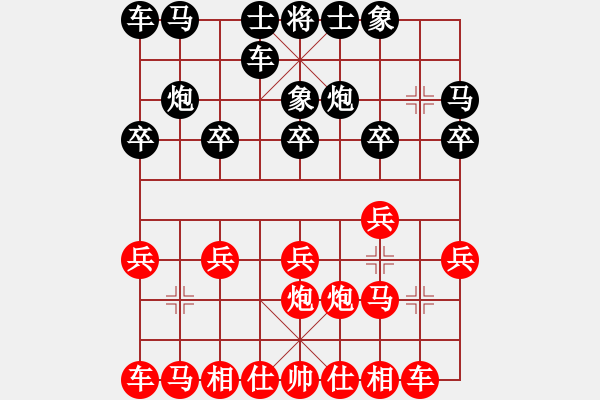 象棋棋譜圖片：嘴角揚(yáng)揚(yáng)[50129759] -VS- 榮行天下[410042172] - 步數(shù)：10 