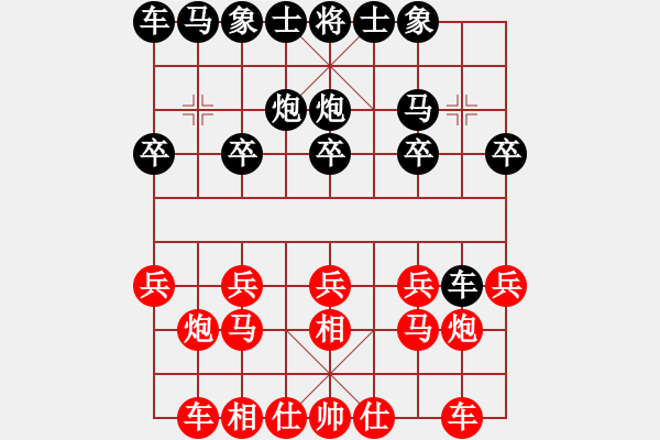 象棋棋譜圖片：蔡紅 先負 張波 - 步數(shù)：10 